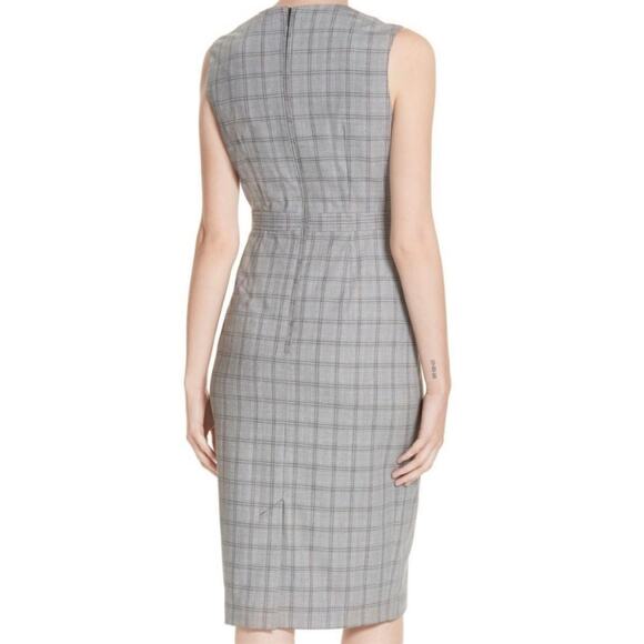 NWT Ted Baker Gray Check Ristad Dress 14 - Picture 2 of 11